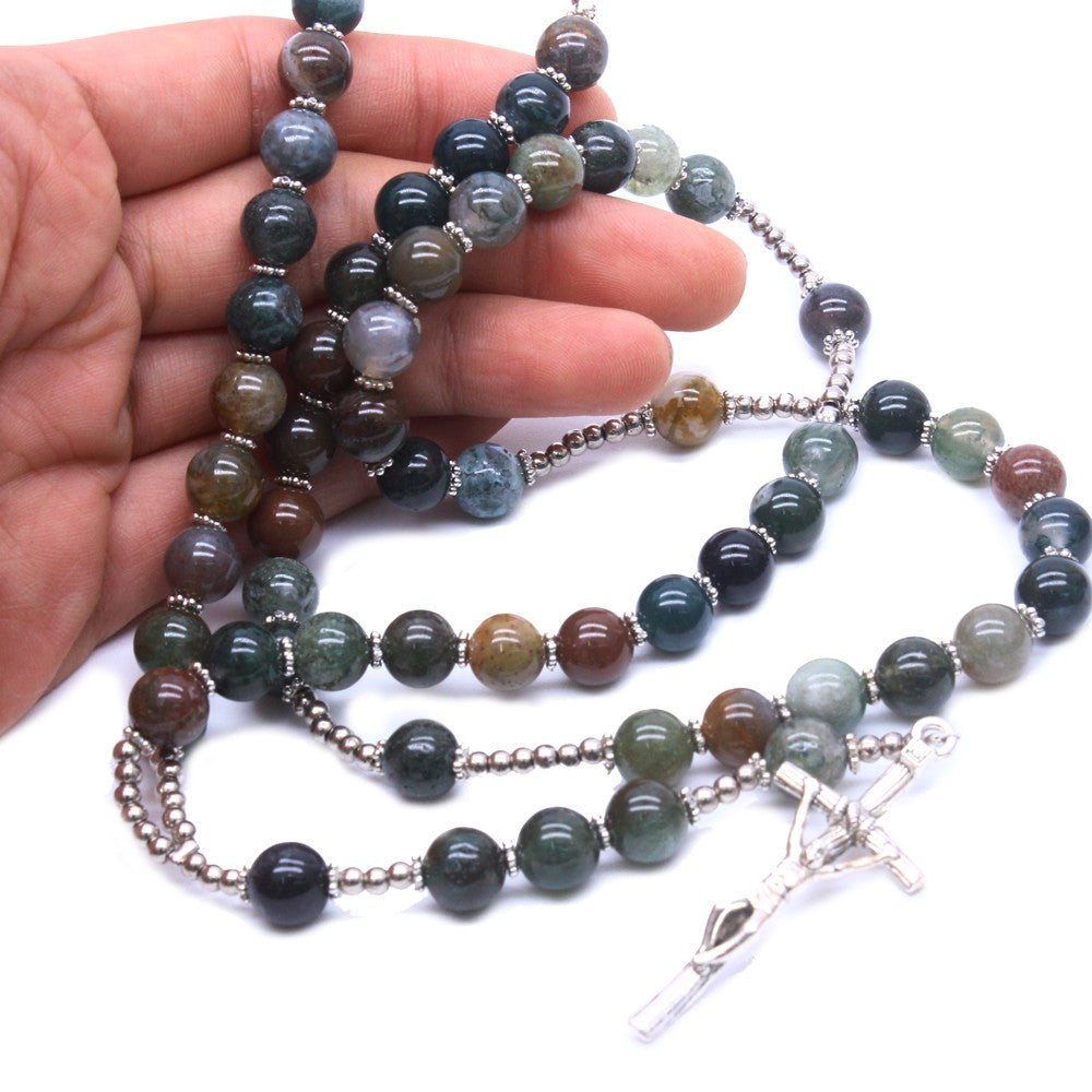 Agate Natural Stone Prayer Beads Amen Artisan