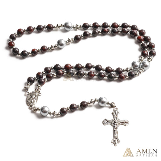 【Deal Today】Red Jasper Rosary