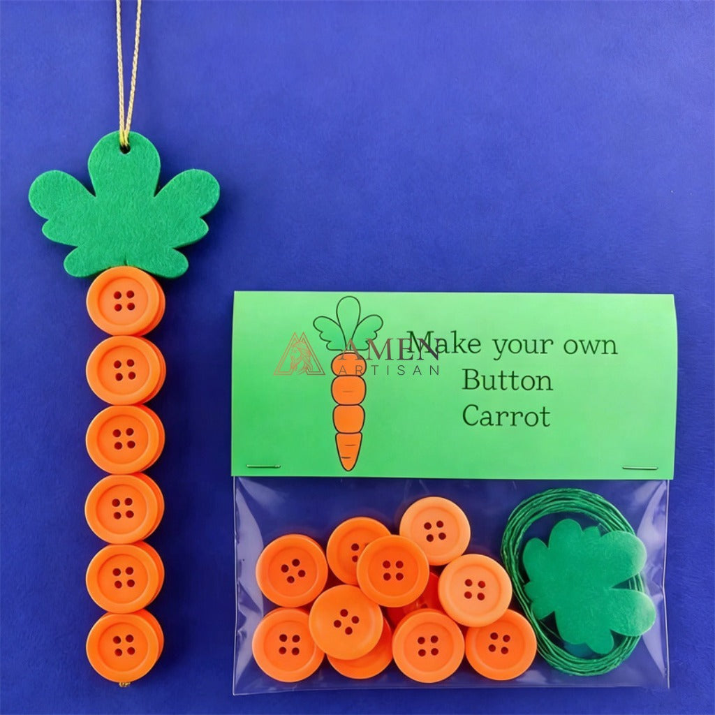 Easter DIY Button Pocket Hug Charm Kit Amen Artisan