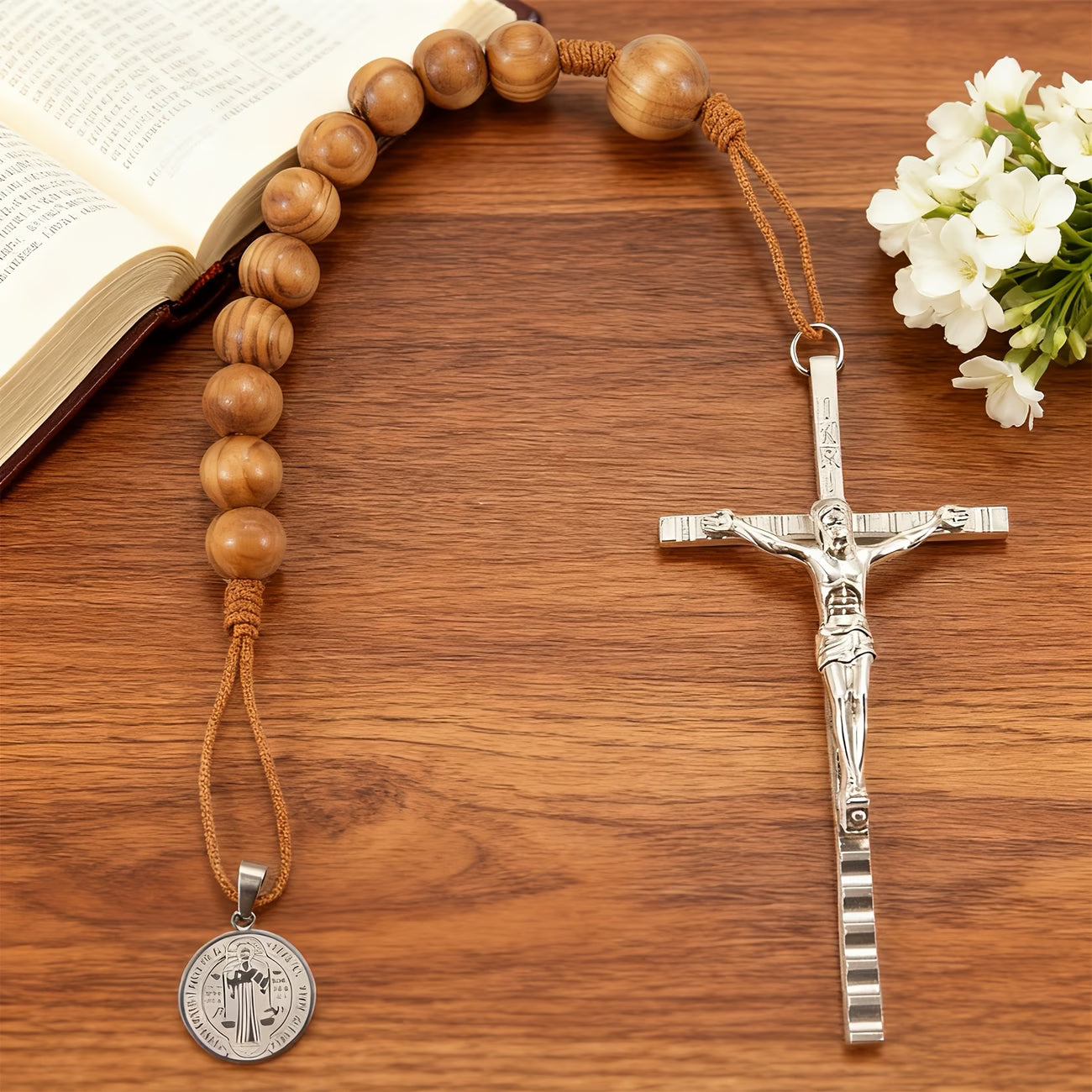 St. Benedict Crucifix Rosary Amen Artisan