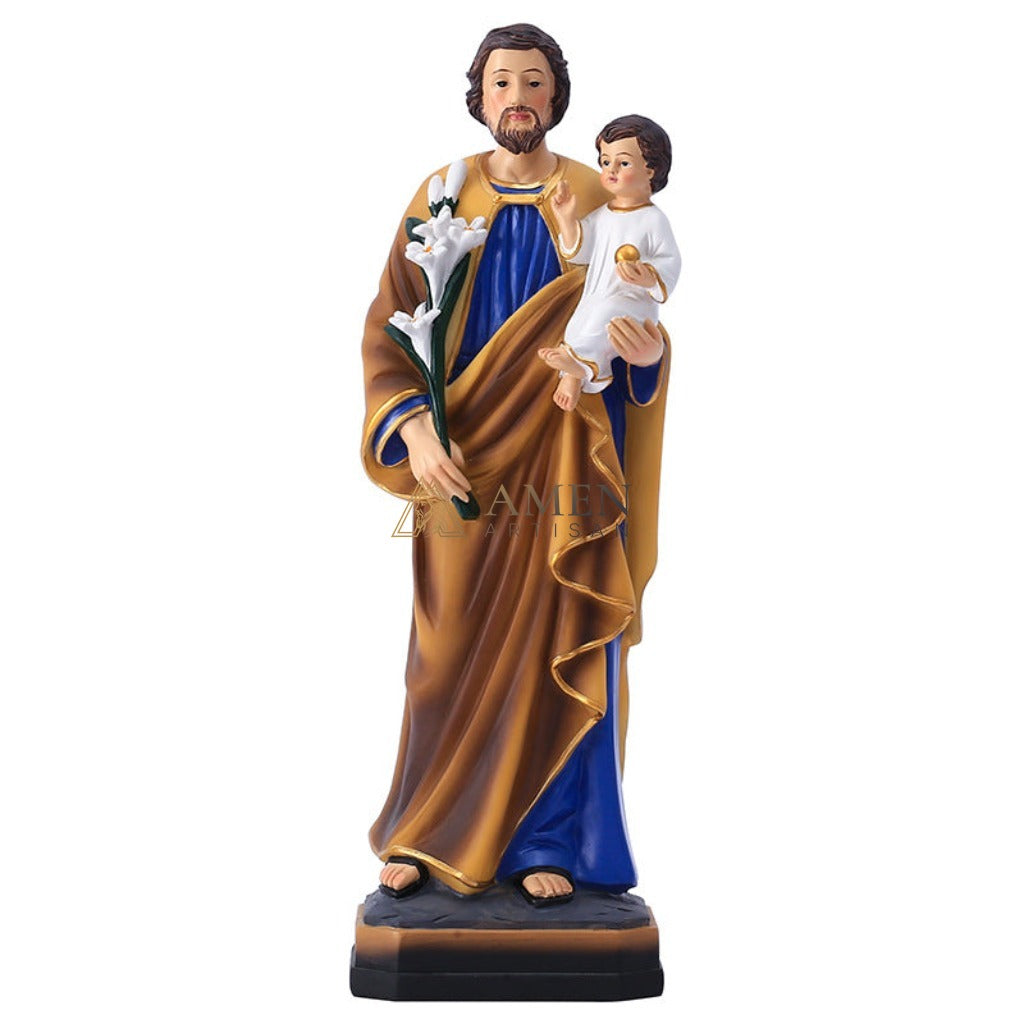 Saint Joseph with The Child Jesus Statue Amen Artisan