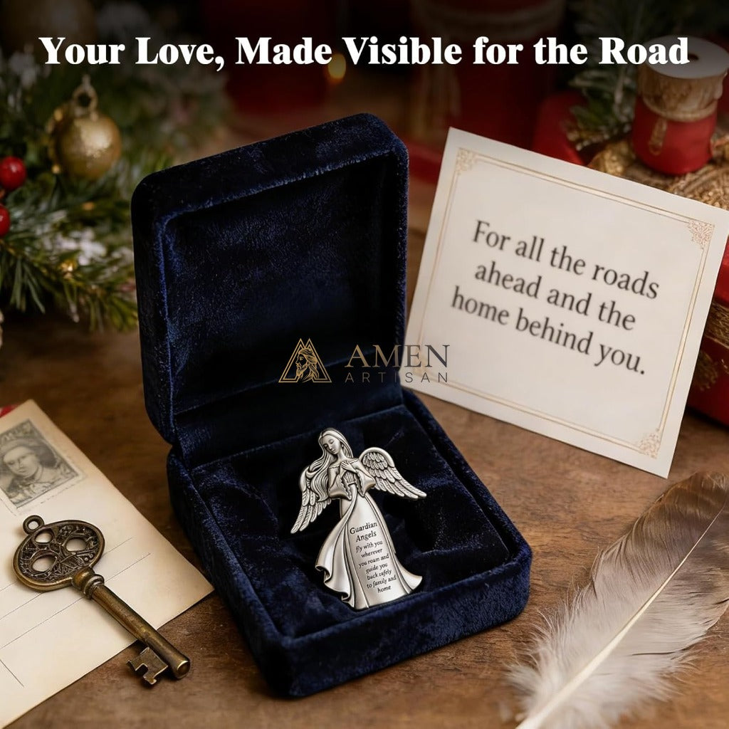 Guardian Angel Car Visor Clip Amen Artisan