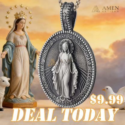 Virgin Mary Titanium Stee Pendent