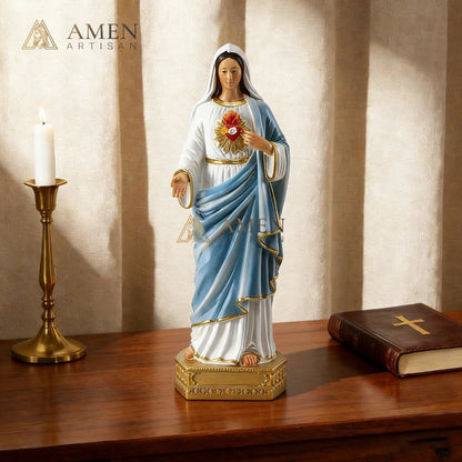 Our Lady of The Sacred Heart Statue Amen Artisan