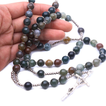 Agate Natural Stone Prayer Beads Amen Artisan