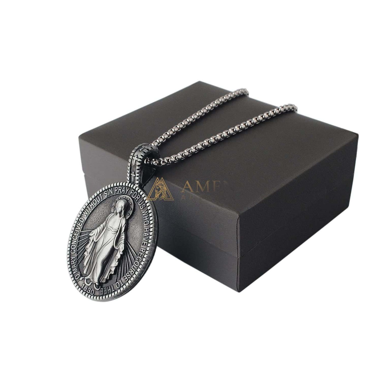 Virgin Mary Titanium Stee Pendent