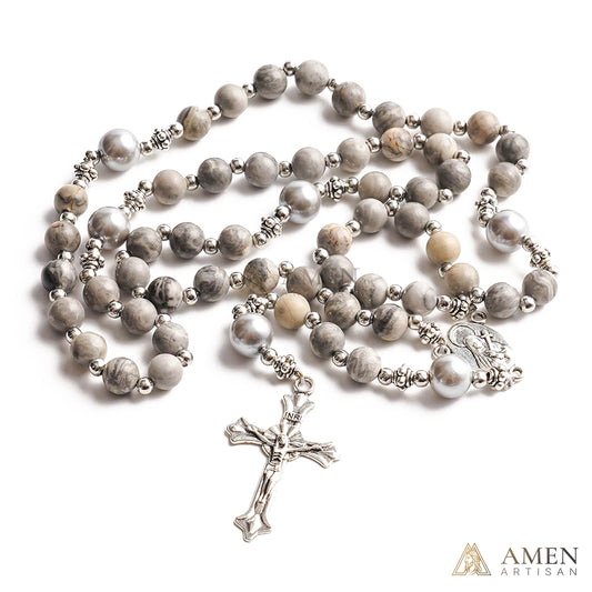 【Deal Today】Map Jasper Rosary