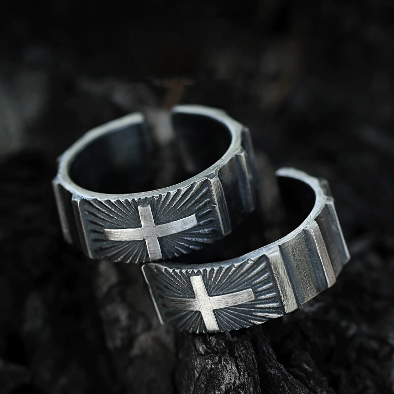 Joshua 1:9 Fearless Cross Ring