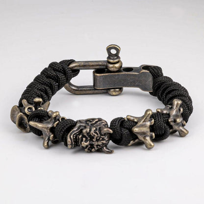 Skull Woven Paracord Bracelet Amen Artisan