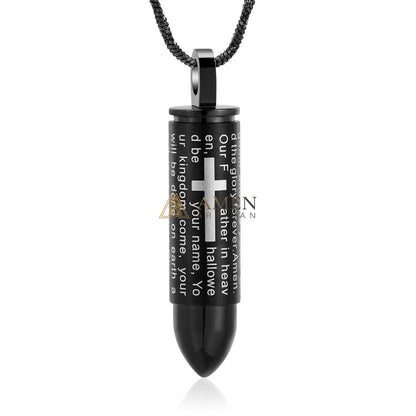 Cross Prayer Urn Pendant Necklace Amen Artisan