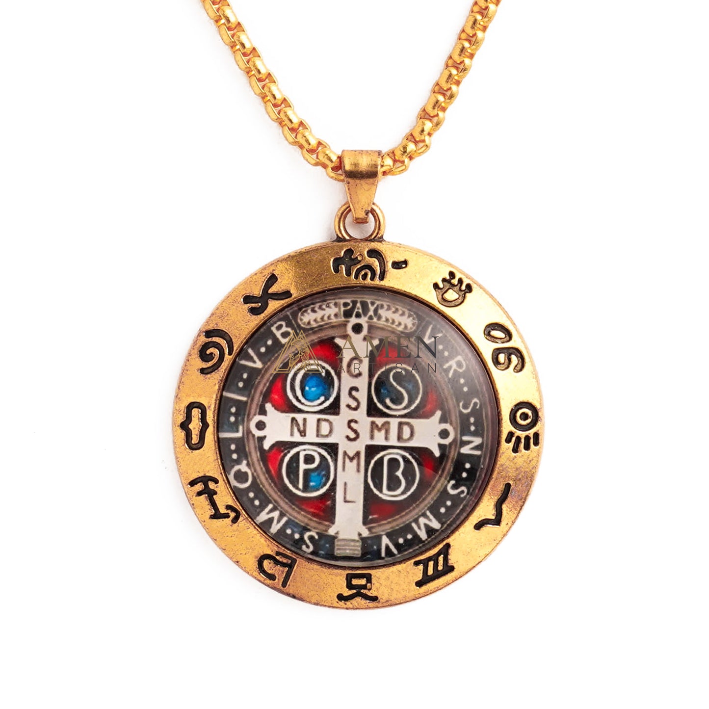 St. Benedict Necklace - Protection & Devotion  | Amen Artisan