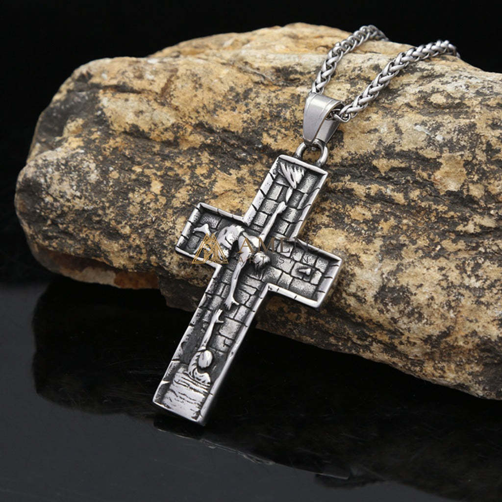 【Deal Today】Vintage Cross Pendant Necklace | Amen Artisan
