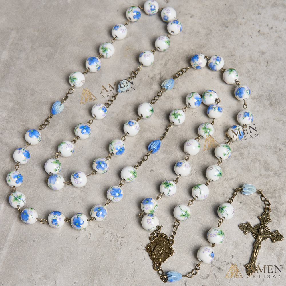 Flowers and Plants Ceramic Rosary