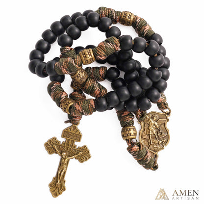 【Deal Today】Tactical Paracord Rosary – St. Michael Protection & Rugged Faith