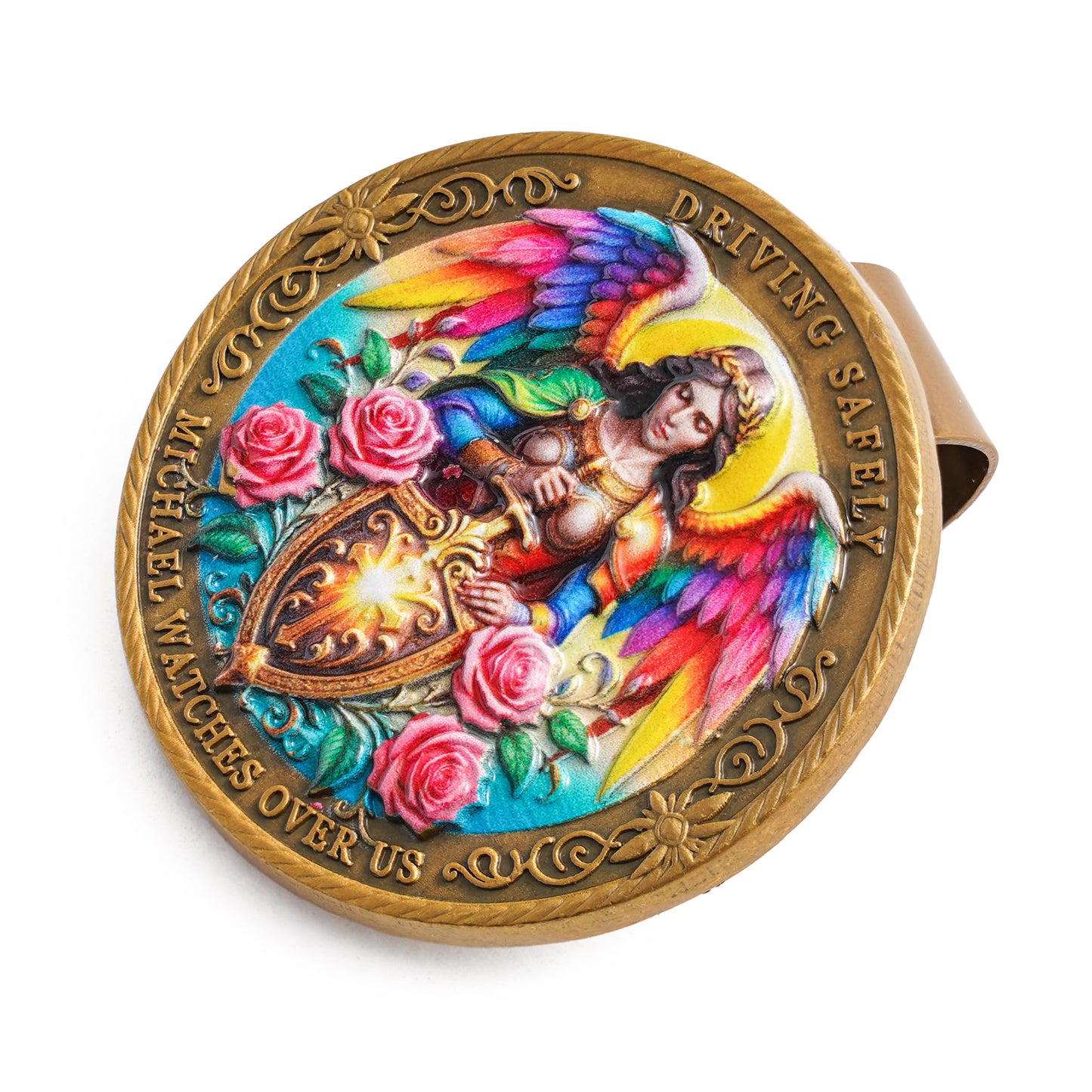 St. Michael the Archangel Car Visor Clip