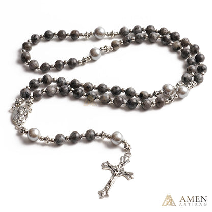 【Deal Today】Black Labradorite Rosary