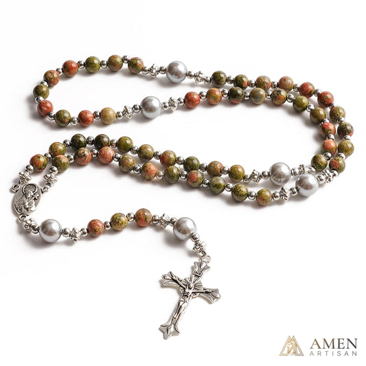 【Deal Today】Unakite Rosary
