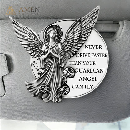 Guardian Angel Car Visor Clip Collection Amen Artisan
