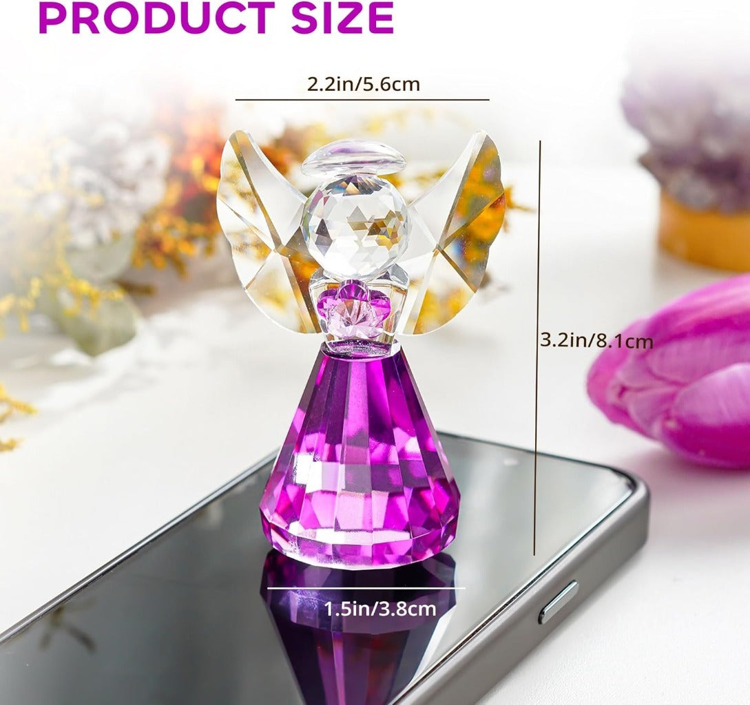 Handmade Crystal Angel Figurine Amen Artisan