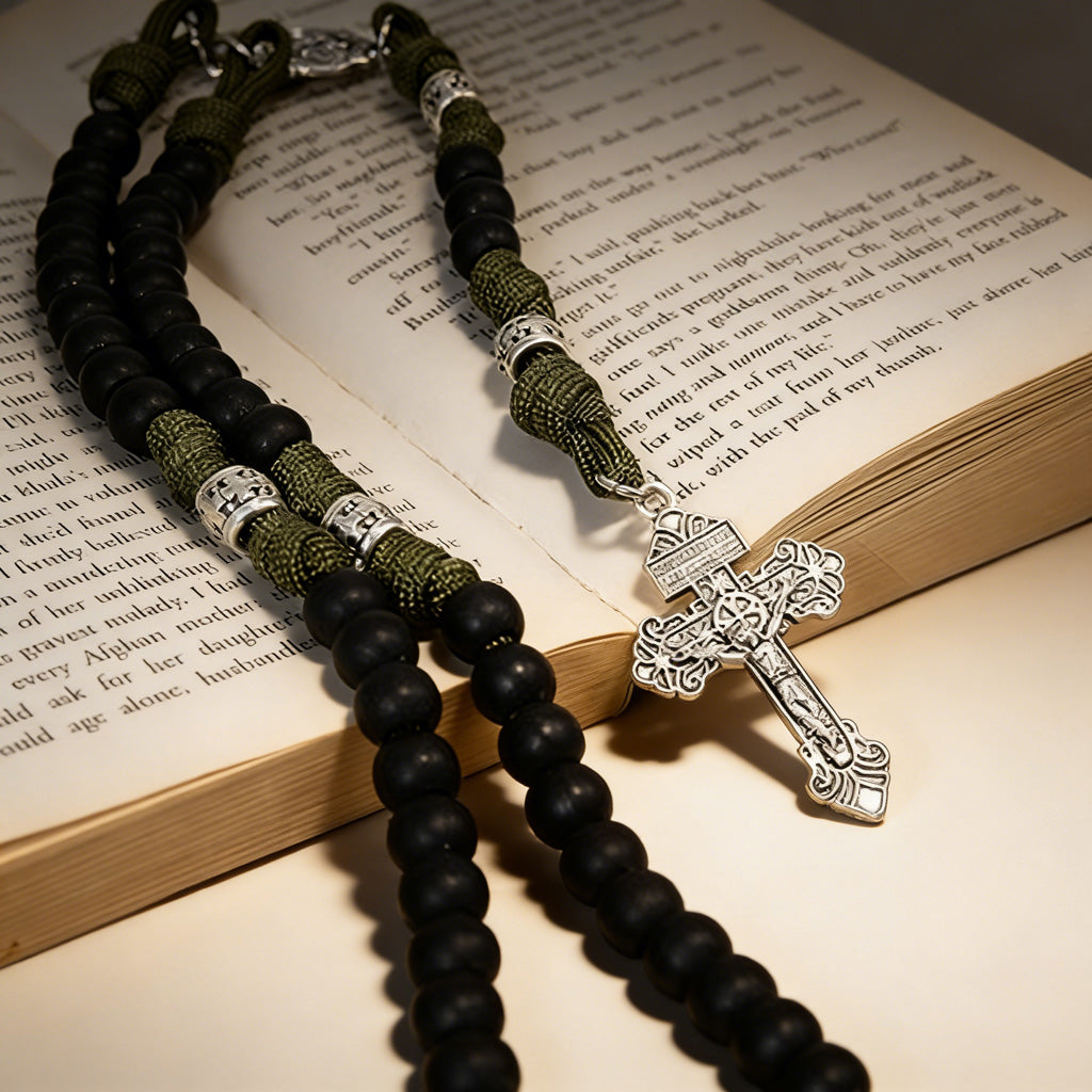 【Deal Today】Tactical Paracord Rosary – St. Michael Protection & Rugged Faith