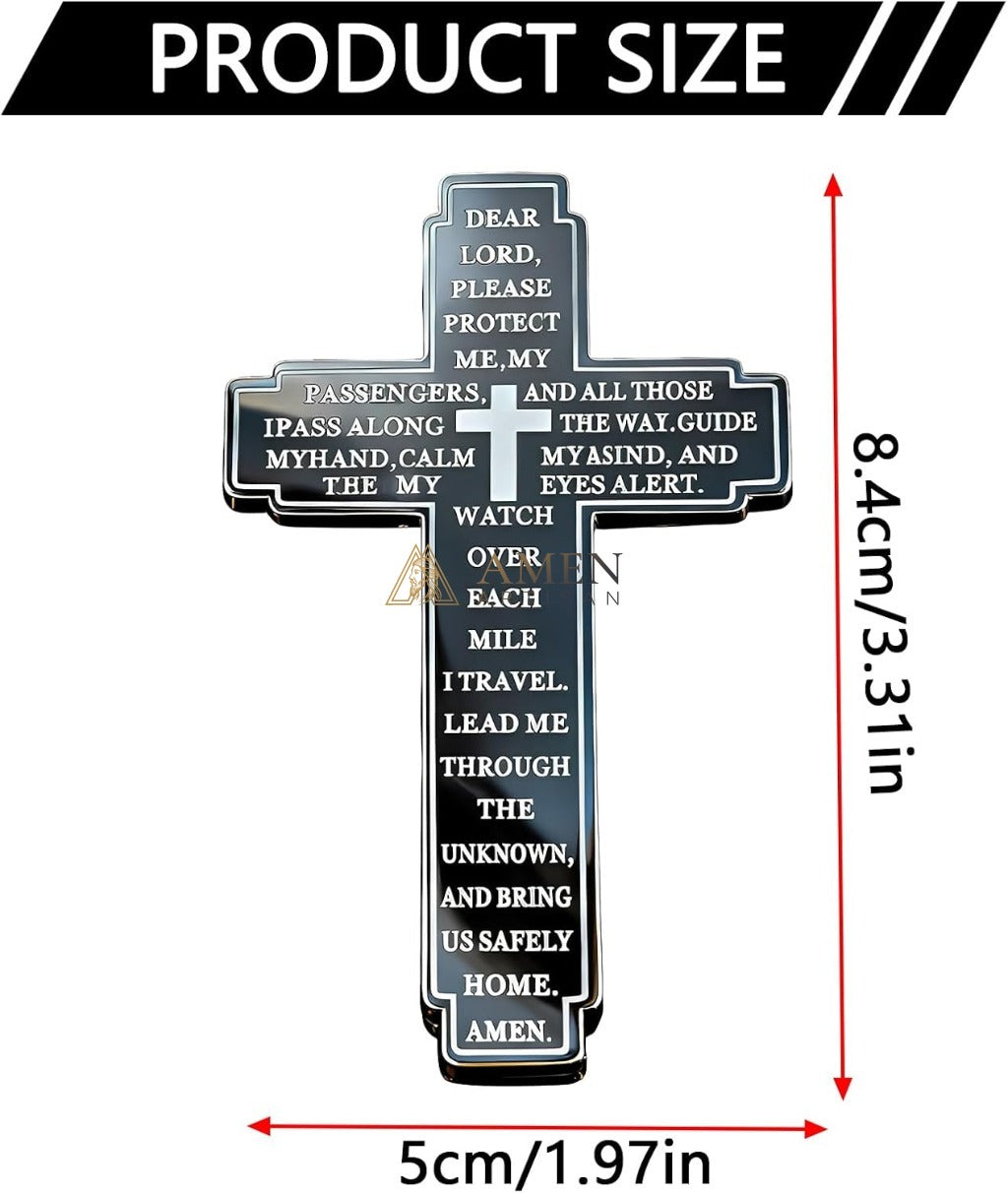Protective Cross Car Visor Clip Amen Artisan