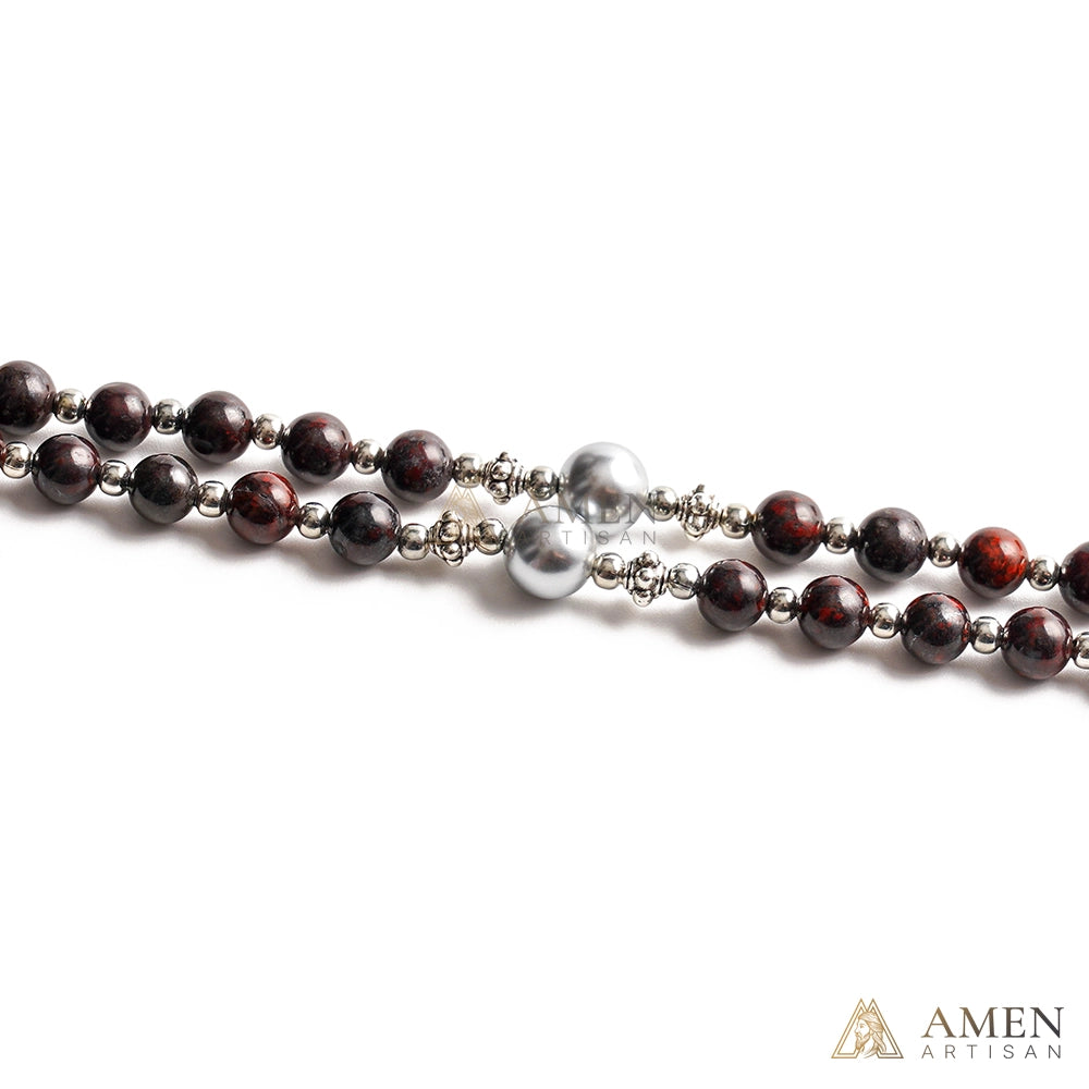 【Deal Today】Red Jasper Rosary