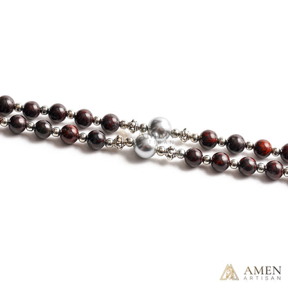 【Deal Today】Red Jasper Rosary