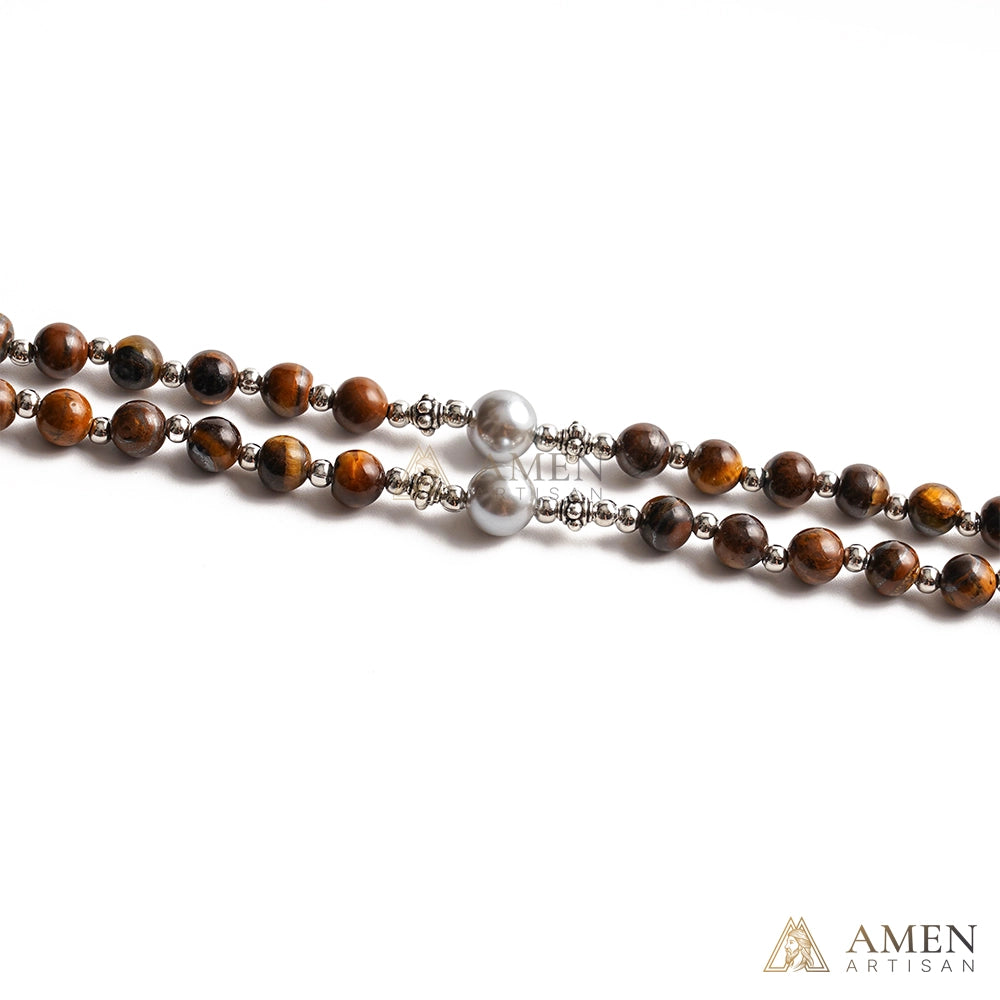 【Deal Today】Tiger's eye Rosary
