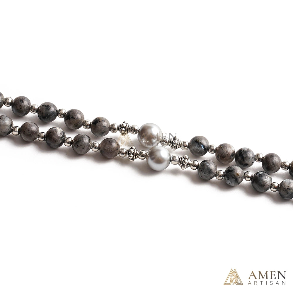 【Deal Today】Black Labradorite Rosary