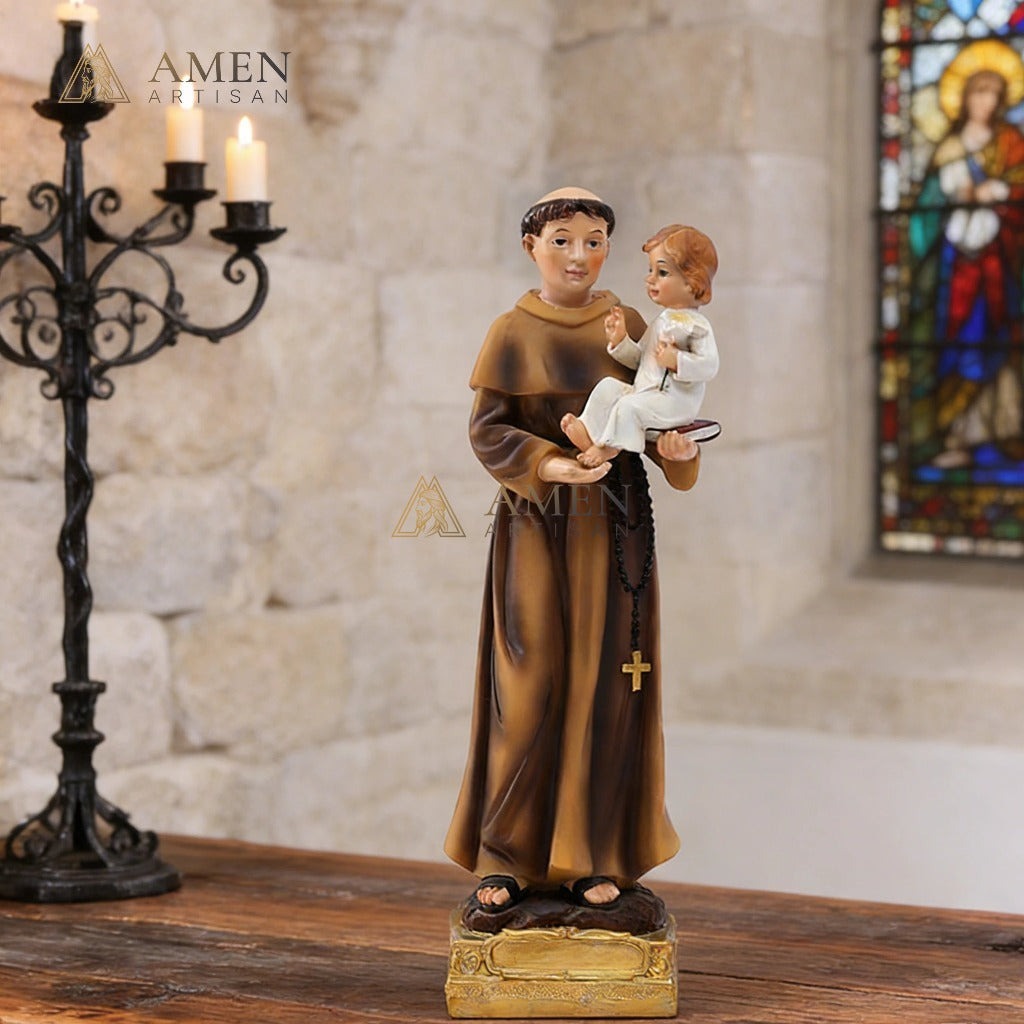 Saint Joseph and Child Statue Amen Artisan