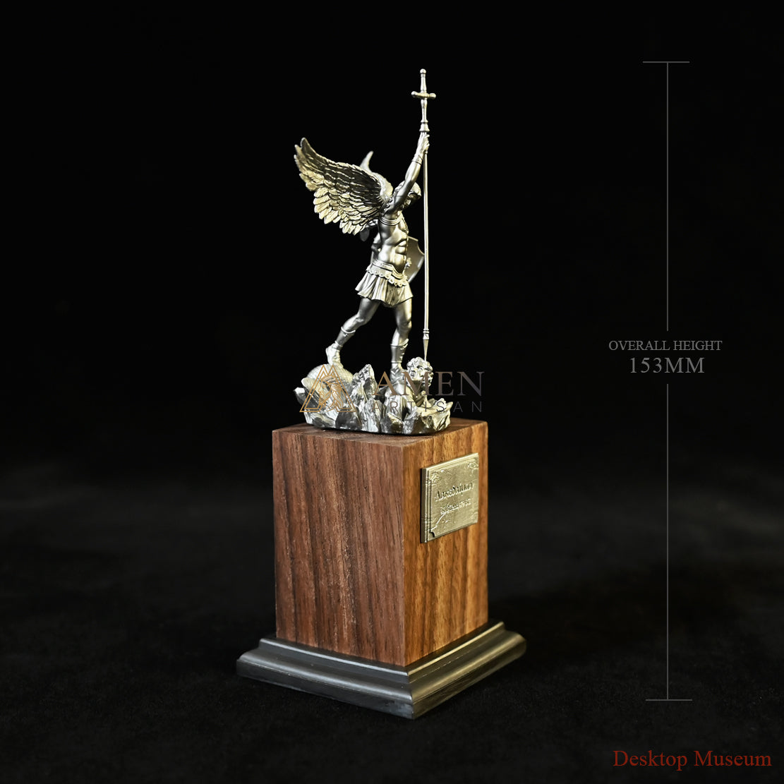 Statue of Archangel Saint Michael the Protector Amen Artisan