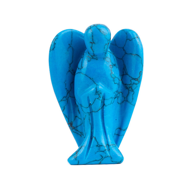 Hand-Carved Crystal Angel Frame – Peace, Guidance & Protection |  Amen Artisan
