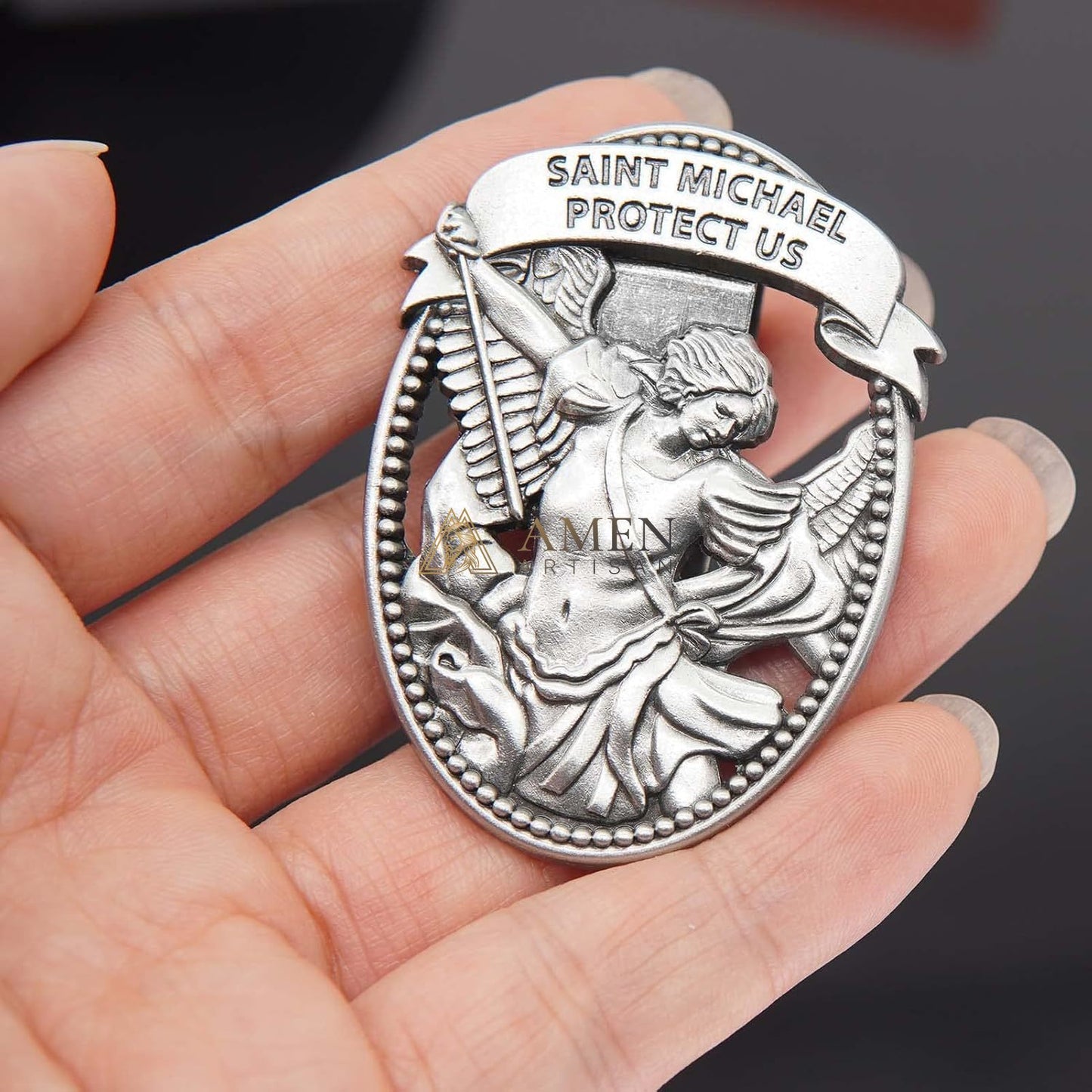 【DEAL TODAY】St Michael Medal Car Clip
