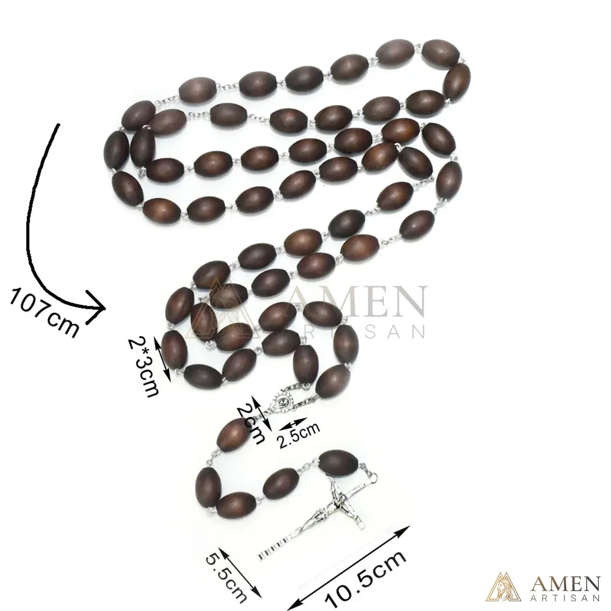 Saint Mary Wall Rosary Amen Artisan