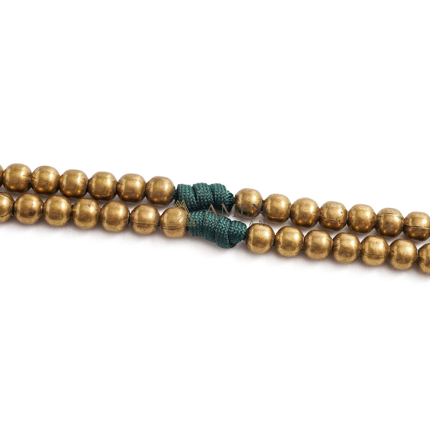 Military-Grade Paracord Rosary with Antique Bronze Beads & Enamel Crucifix Amen Artisan