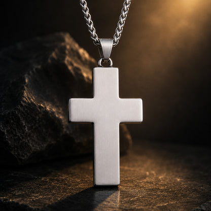 Vintage Cross Pendant Necklace Amen Artisan