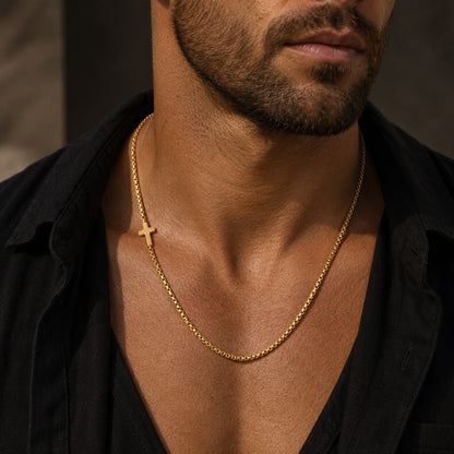 A Simple Daily Reminder of Faith — Titanium Steel Cross Necklace