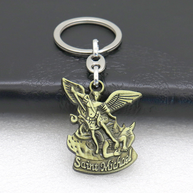 Archangel Michael Keychain Amen Artisan