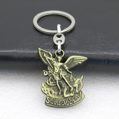 Archangel Michael Keychain Amen Artisan