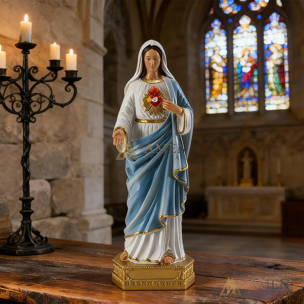 Our Lady of The Sacred Heart Statue Amen Artisan
