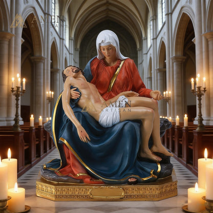 Mary with Jesus Pieta Statue  Amen Artisan
