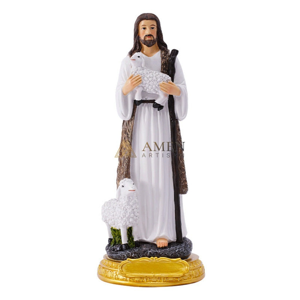 Jesus the Good Shepherd Statue Amen Artisan