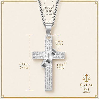 The Lord’s Prayer Cross Necklace — Wear Prayer and Strength Close
