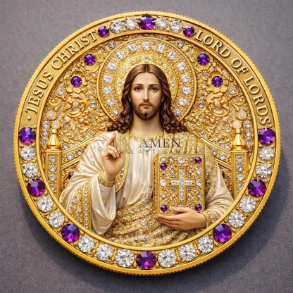 Jesus Christ & The Ten Commandments Commemorative Coin Amen Artisan