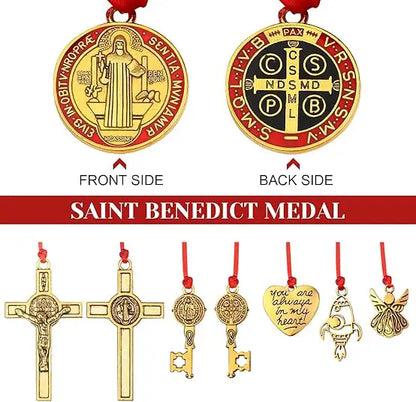 Saint Benedict Medal Hanging Ornament Amen Artisan