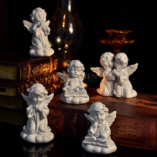 Little Angel Statue Figurine Amen Artisan