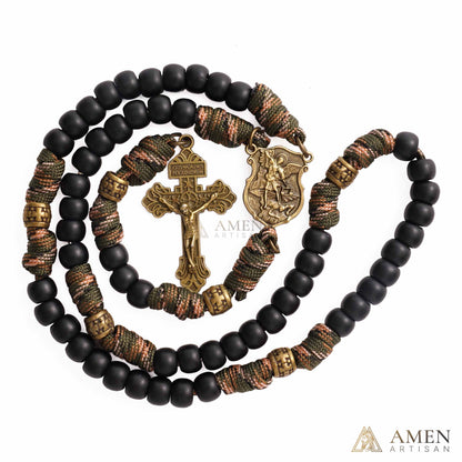 【Deal Today】Tactical Paracord Rosary – St. Michael Protection & Rugged Faith