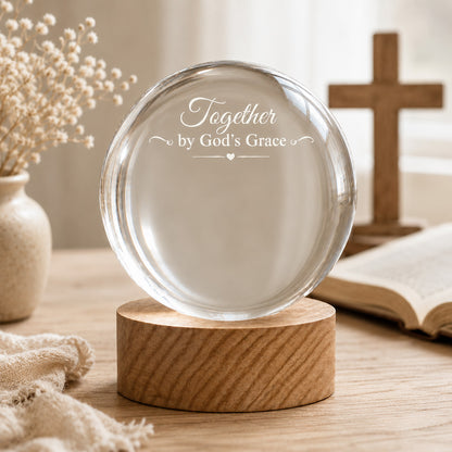 【Deal Today】Personalized Photo Crystal Night Light with Custom Quote and Names