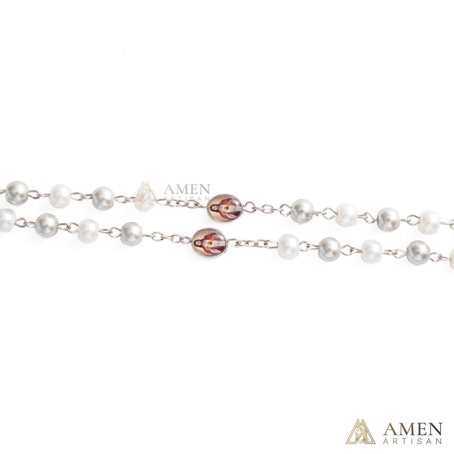 Sacred Heart Jesus Prayer Rosary with Crucifix - Faith & Grace | Amen Artisan