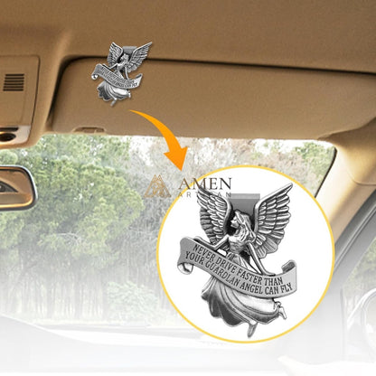 Guardian Angel Car Visor Clip Amen Artisan